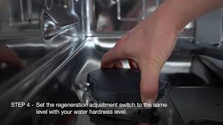 Blomberg  How to adjust your Blomberg dishwasher B6 panel according to your water hardness level [upl. by Garceau]