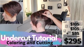 FRESH UNDERCUT PIXIE HAIRSTYLE  tutorial by HFDZK [upl. by Rfinnej437]