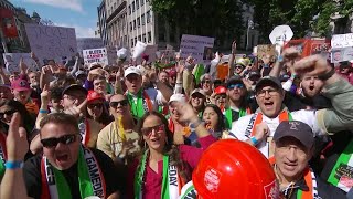 What a scene in Dublin Ireland for College GameDay 🏈 🇮🇪 [upl. by Norud786]