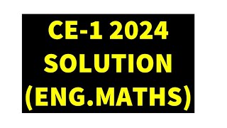 GATE 2024 CE  Civil  Shift 1  Forenoon  Mathematics Solution  Live  Memory Based Questions [upl. by Ragse]