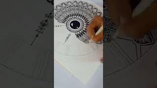 Easy Mandala Art for beginners How to draw Mandala Art for beginnersartistclockeasymandala [upl. by Temp]