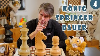 Die Schachfiguren Teil 2 König Springer amp Bauer [upl. by Hildie]