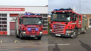 Atherstone  Nuneaton Turnout  Warwickshire Fire and Rescue Service [upl. by Airekat]