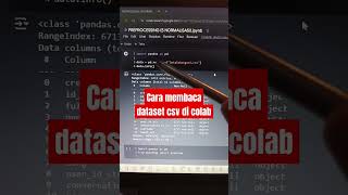 Cara membaca dataset csv di colab tutorial analisissentimen colab naivebayes [upl. by Giuseppe262]