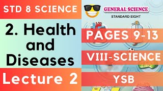 8th Science  Chapter 1  Health and Diseases  Lecture 2 Maharashtra Board [upl. by Sloatman]