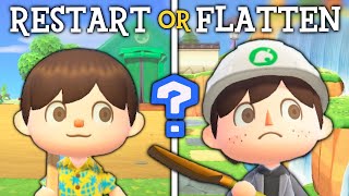 Should You RESTART or FLATTEN Your Animal Crossing Island [upl. by Annirok58]