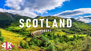 FLYING OVER THE SCOTLAND 4K UHD  Relaxing Music Along With Beautiful Nature Videos  4K Video HD [upl. by Armando412]