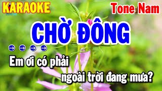 Karaoke Chờ Đông Tone Nam Nhạc Sống Chuẩn Nhất 2024  Thanh Hải [upl. by Assiran]