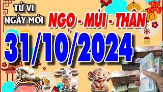 Tử vi tuổi NGỌ  MÙI  THÂN ngày 31102024 Kinh Doanh Hồng Phát  Trợ Tử Vi Việt TV [upl. by Ange]