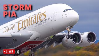 🔴 STORM PIA  Lots of GO AROUNDS  Awesome Pilot Skill [upl. by Letsirc]