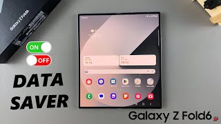 How To Turn ON OFF Data Saver On Samsung Galaxy Z Fold 6 [upl. by Onibla]