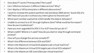 Vmware Interview Questions And Answers For Level 2 Admins [upl. by Darcey820]