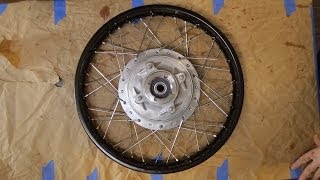 Motorcycle Restoration Part 4 Wheels [upl. by Nyrraf]