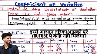 Statistics  How to calculate the coefficient of variation [upl. by Bickart]