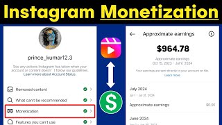 Instagram Monetization Eligibility In Hindi 2024  Instagram Ko Monetise Kaise Kare 2024  Part 1 [upl. by Randi]