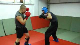 SPARING  193 cm vs 173 cm  KICK BOXING [upl. by Savvas]