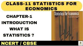 Statistics For Economics Chapter 1 Introduction I Introduction To Statistics Chapter 1 I ncert [upl. by Adnilam686]