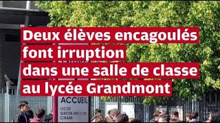 VIDÉO Agression dun professeur par deux élèves du lycée Grandmont de Tours [upl. by Aicen635]