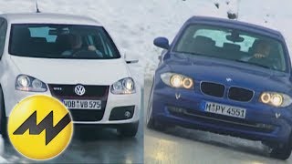 VW Golf V GTI vs BMW 123d Benziner oder Diesel  der Konzeptvergleich [upl. by Ydniahs]