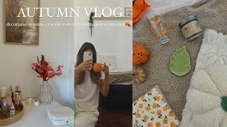 AUTUMN VLOG decoriamo insieme crumbl cookies homemade e serata cozy 🍂 [upl. by Thier]