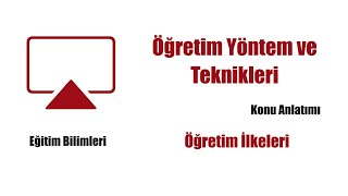 2 Eğitim Bilimleri  ÖYT  Öğretim İlkeleri Pekiştirme Soruları [upl. by Drof]