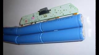 Inside a Lithiumion battery 18650 type HP 550 laptop [upl. by Beffrey]