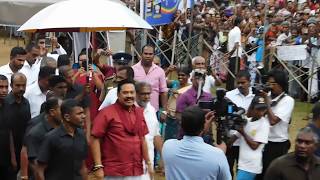 Mahinda Rajapaksa arrival at Horana rally [upl. by Decamp]