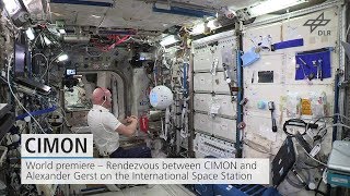 Trailer World premiere – CIMON and Alexander Gerst on the ISS [upl. by Adiraf]