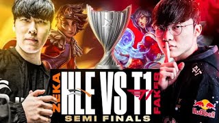 FAKER VS ZEKA  T1 VS HLE SEMIFINALS  LCK SPRING 2024  CAEDREL [upl. by Leksehcey]