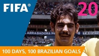 100 Great Brazilian Goals 20 Rivellino Germany 1974 [upl. by Rimola]