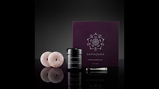 How to Samadara Facial Technique with Rose Quartz Crystals [upl. by Nnyllaf]