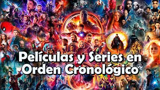 Orden Cronológico de las Películas y Series del Universo Cinematográfico de MarvelEspecial 1k Subs [upl. by Alwitt]