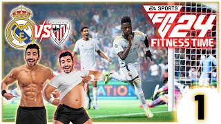 ⚽️ATHLETIC BILBAO vs REAL MADRID  FC24 FITNESS TIME 1 [upl. by Amsirac529]