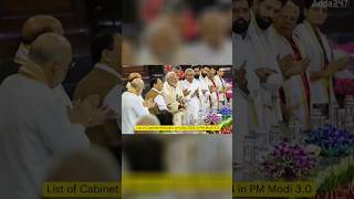 cabinet ministers list 2024 election modigovernment bjp cabinet youtubeshorts viral [upl. by Tra788]