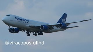 Pouso Boeing 7478F PANALPINA Viracopos Campinas [upl. by Rosena]