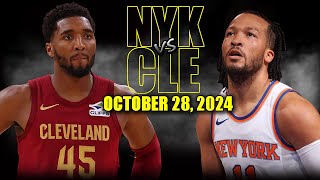 Cleveland Cavaliers vs New York Knicks Full Game Highlights  October 28 2024  202425 NBA Season [upl. by Lorena]