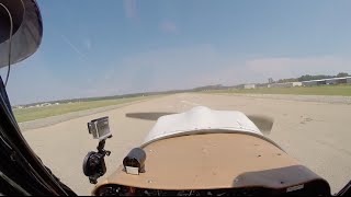 First Tailwheel Airplane Takeoff OBX Airplanes Citabria  KMQI [upl. by Kela199]