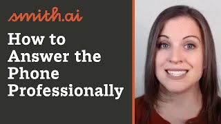 How to Answer the Phone Professionally  Small Business Tips [upl. by Betsy]