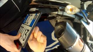 Porta targa TWALCOM sgancio rapido per KTM 990 adv [upl. by Emmanuel253]