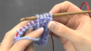 How to Knook Purl 2 Together Right Handed [upl. by Adias621]