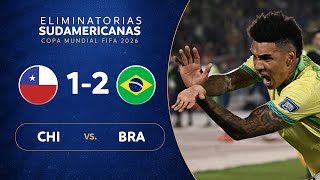 CHILE vs BRASIL 12  RESUMEN  ELIMINATORIAS SUDAMERICANAS  FECHA 9 [upl. by Natsirt797]