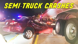 TOP SEMITRUCK CRASHES OF THE YEAR  Road Rage and Brake Checks [upl. by Eixid710]