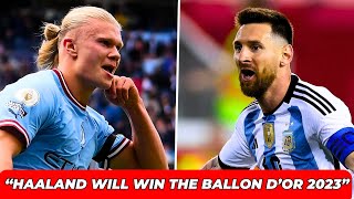 Breaking News 2023 Ballon dOr Winner LEAKED Messi amp Haaland Face Off [upl. by Eleda]