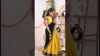 Dhavani for ₹450 😩 Halfsaree stitching 🌼 shortsvideo saree asvimalayalam malayalamfashion [upl. by Williamson]