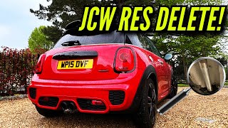 F56 Mini JCW RES DELETE Before amp After SO LOUD 😱 [upl. by Giesser]