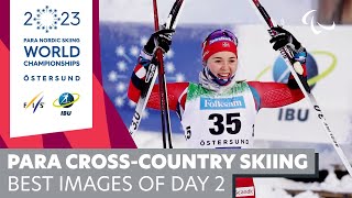 2023 Para Nordic Skiing World Champ  Crosscountry skiing Best Images of Day 2  Paralympic Games [upl. by Nerek]