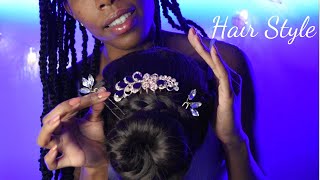 ASMR Realistic Hair Styling Hair Brushing amp scalp massage💆 [upl. by Goldman476]