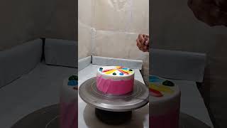 Multi colour cake design multi cake youtubeshorts youtube video trending [upl. by Stockwell699]