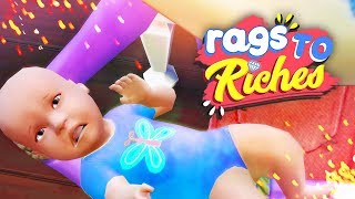 NEW BABYSTOLEN 👶🏼  The Sims 4 Rags To Riches 25 [upl. by Natrav]