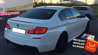 Install Spoiler BMW F10 Serie 5 Ailrone Becquet Pack M AliExpress [upl. by Botsford]